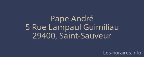 Pape André