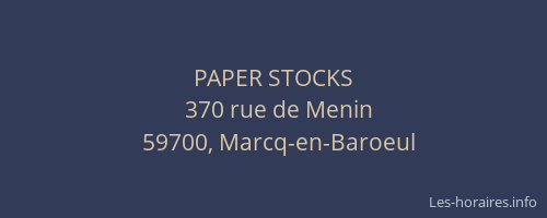 PAPER STOCKS