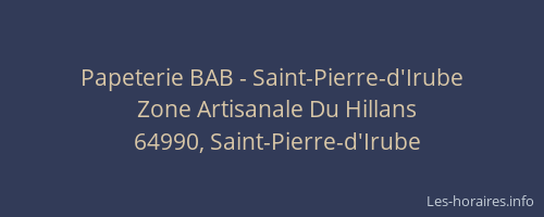 Papeterie BAB - Saint-Pierre-d'Irube
