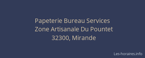 Papeterie Bureau Services