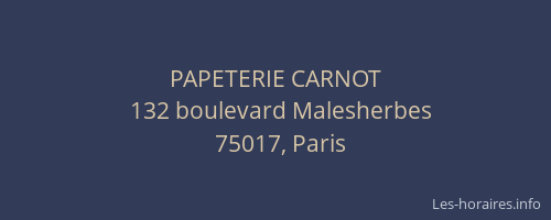 PAPETERIE CARNOT