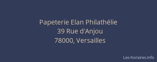 Papeterie Elan Philathélie