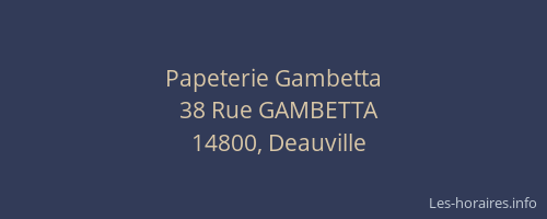 Papeterie Gambetta