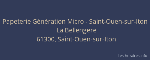 Papeterie Génération Micro - Saint-Ouen-sur-Iton