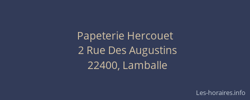 Papeterie Hercouet