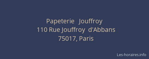 Papeterie   Jouffroy