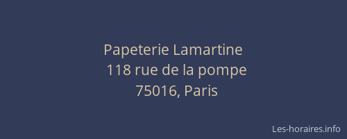 Papeterie Lamartine