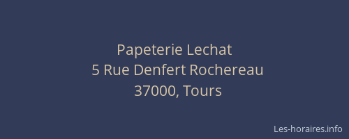 Papeterie Lechat