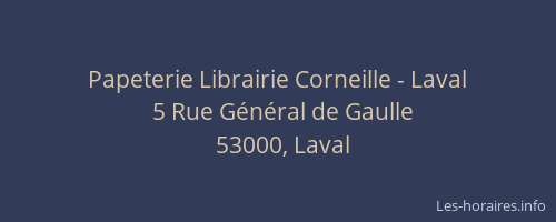 Papeterie Librairie Corneille - Laval