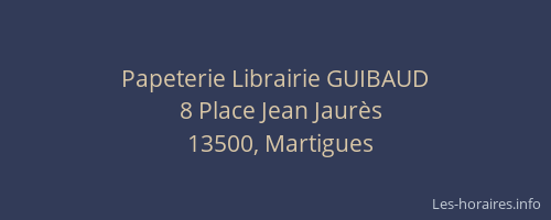 Papeterie Librairie GUIBAUD
