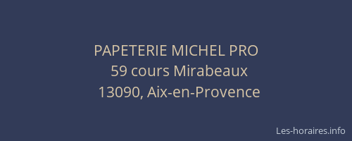 PAPETERIE MICHEL PRO