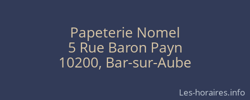 Papeterie Nomel