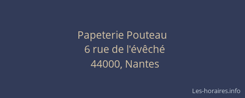 Papeterie Pouteau