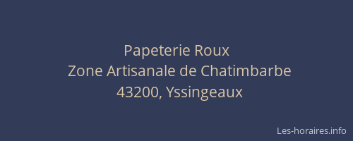 Papeterie Roux