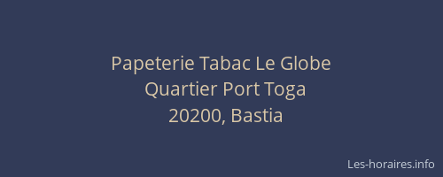 Papeterie Tabac Le Globe