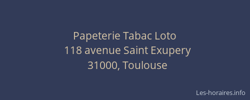 Papeterie Tabac Loto