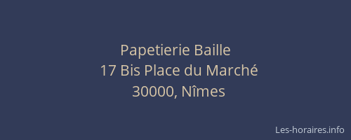Papetierie Baille