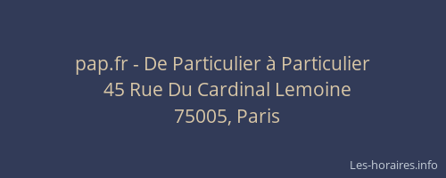 pap.fr - De Particulier à Particulier