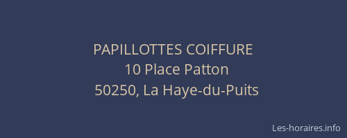 PAPILLOTTES COIFFURE