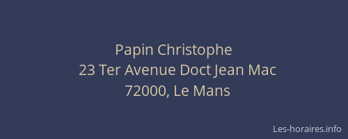 Papin Christophe