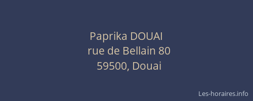 Paprika DOUAI