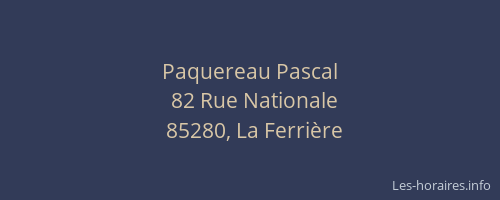 Paquereau Pascal