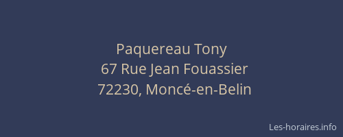Paquereau Tony