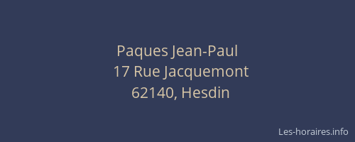 Paques Jean-Paul