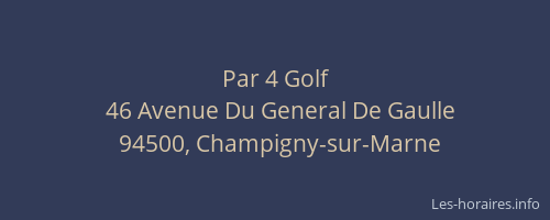 Par 4 Golf