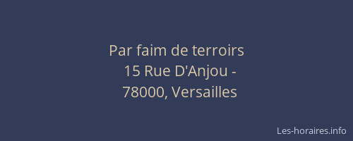 Par faim de terroirs