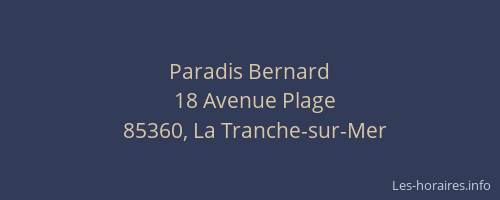 Paradis Bernard