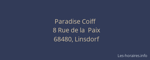 Paradise Coiff