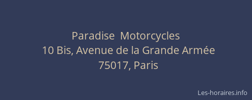 Paradise  Motorcycles