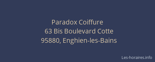 Paradox Coiffure