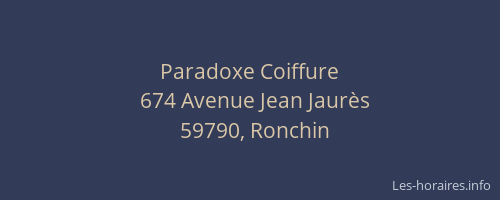 Paradoxe Coiffure