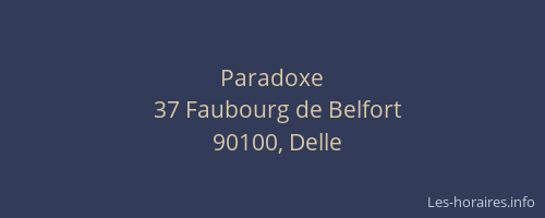 Paradoxe