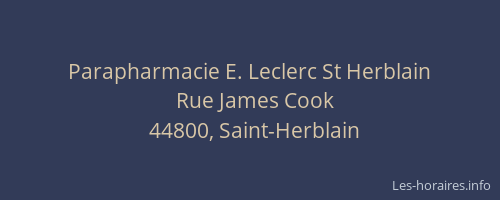 Parapharmacie E. Leclerc St Herblain