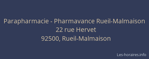 Parapharmacie - Pharmavance Rueil-Malmaison