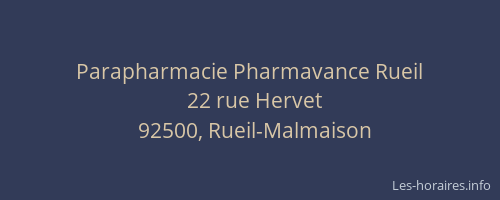 Parapharmacie Pharmavance Rueil