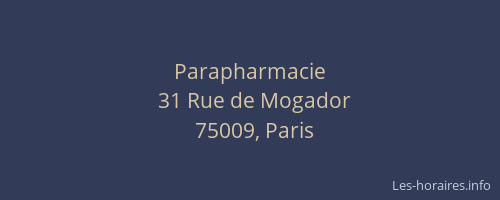 Parapharmacie