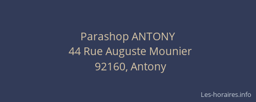 Parashop ANTONY