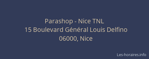 Parashop - Nice TNL