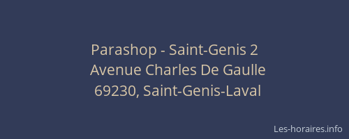 Parashop - Saint-Genis 2