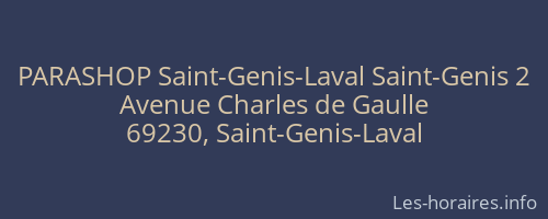 PARASHOP Saint-Genis-Laval Saint-Genis 2