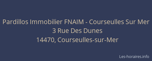 Pardillos Immobilier FNAIM - Courseulles Sur Mer