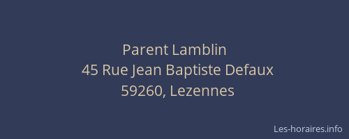 Parent Lamblin