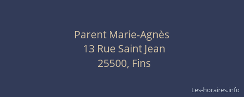 Parent Marie-Agnès