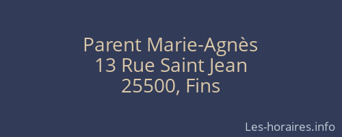 Parent Marie-Agnès