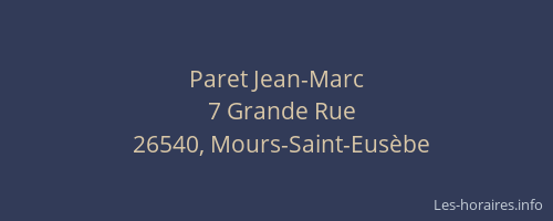 Paret Jean-Marc