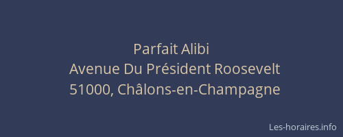 Parfait Alibi